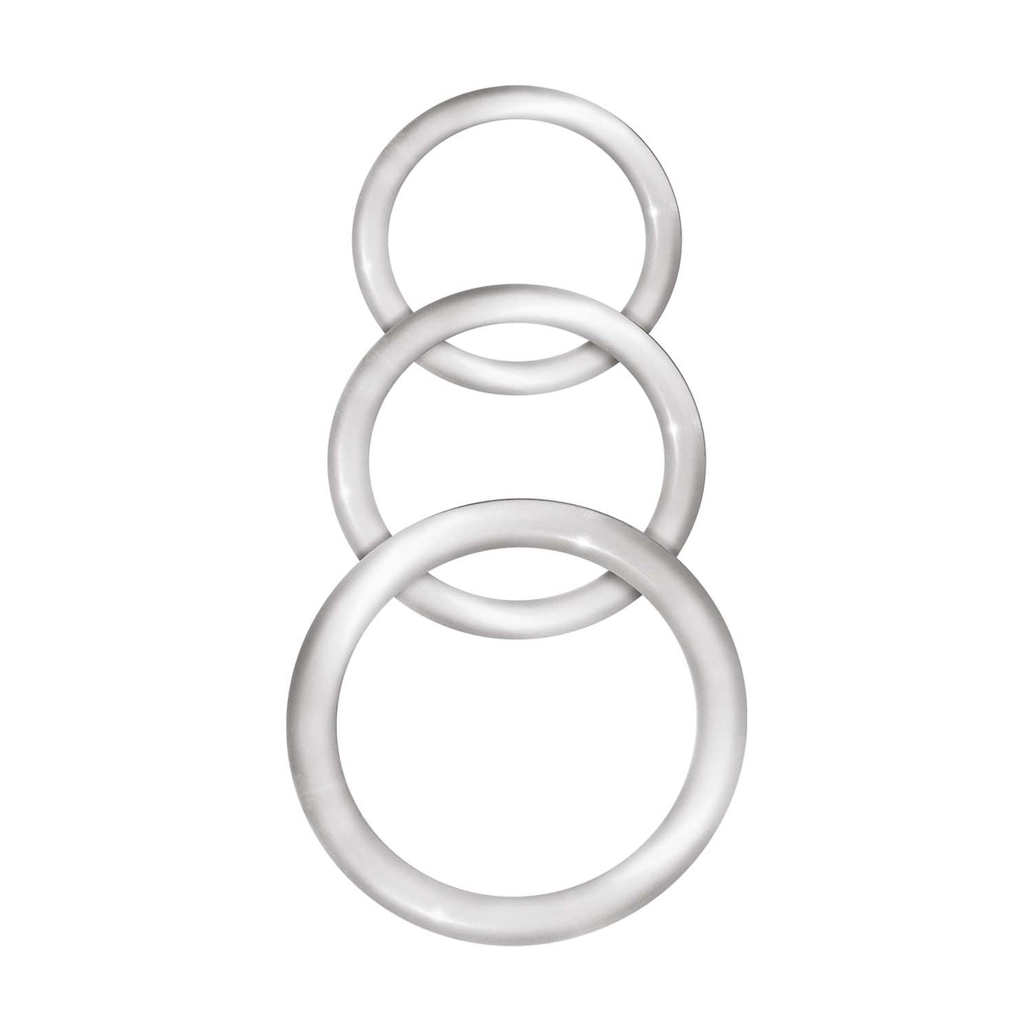 "Enhancer Silicone Cockrings - Clear NW3057"