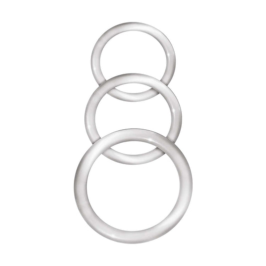 "Enhancer Silicone Cockrings - Clear NW3057"