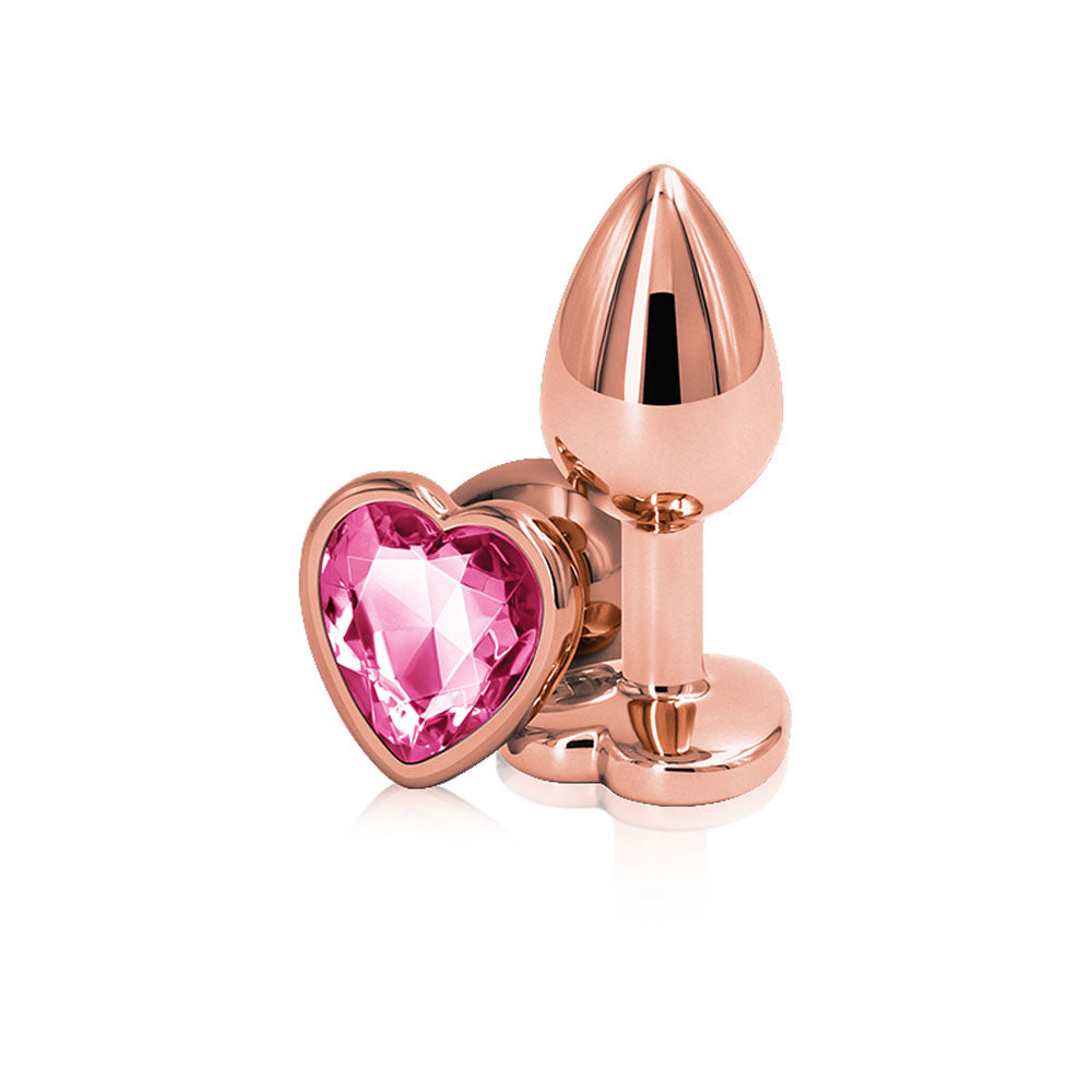 "Rear Assets - Rose Gold Heart - Small - Pink NSN0963-14"