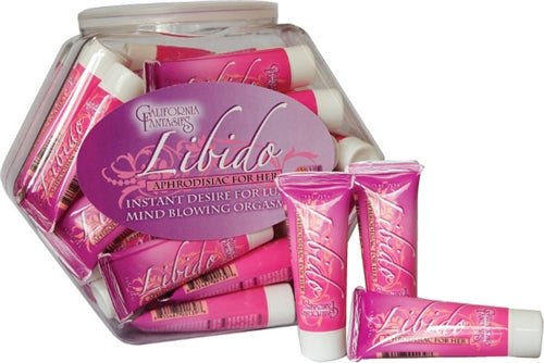 Libido - Aphrodisiac for Her - 36 Piece Fishbowl - 0.5 Oz. Tubes - Time4Task2Toys