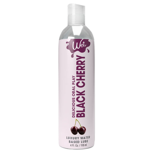"Wet Delicious Oral Play - Black Cherry - Waterbase Flavored Lubricant 4 Oz WT21528"