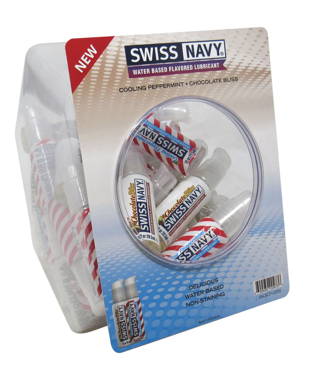Swiss Navy Chocolate and Peppermint 1oz 50pc Fishbowl - Time4Task2Toys