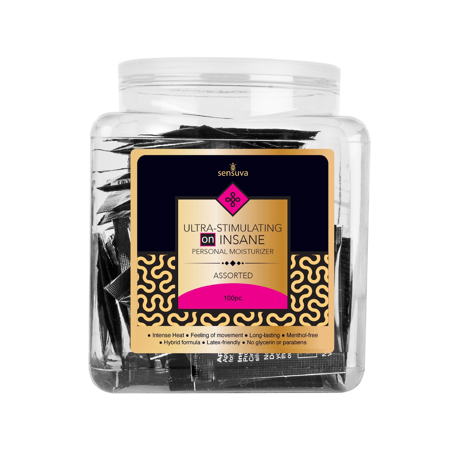 On Insane Ultra - Stimulating Personal Moisturizer Assorted 100 Piece Tub - Time4Task2Toys