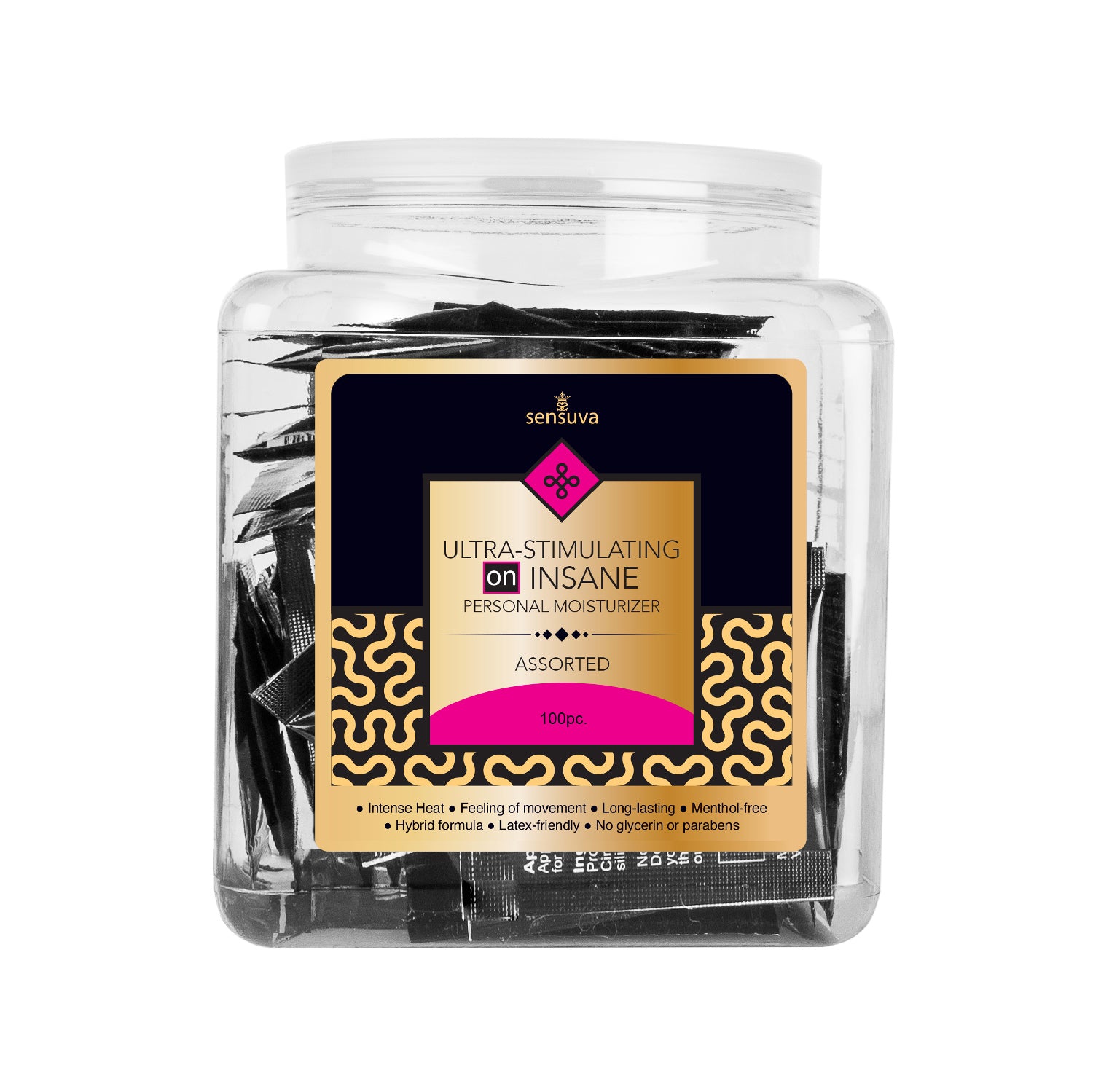 On Insane Ultra - Stimulating Personal Moisturizer Assorted 100 Piece Tub - Time4Task2Toys