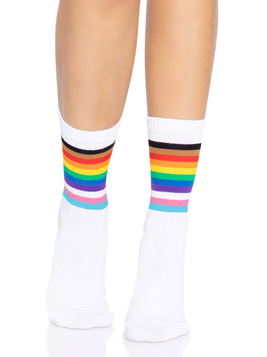 Pride Crew Socks - One Size - Rainbow - Time4Task2Toys