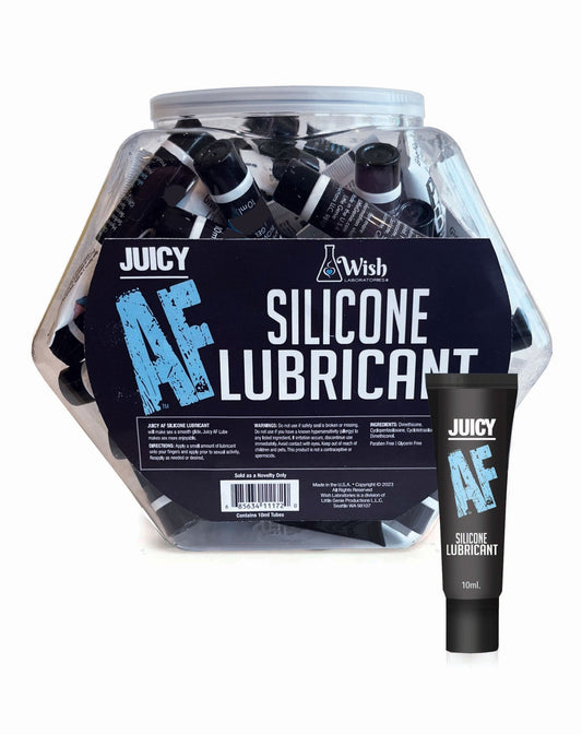 Juicy Af Silicone Lubricant 10 ml - Pop Display of 65 - Time4Task2Toys
