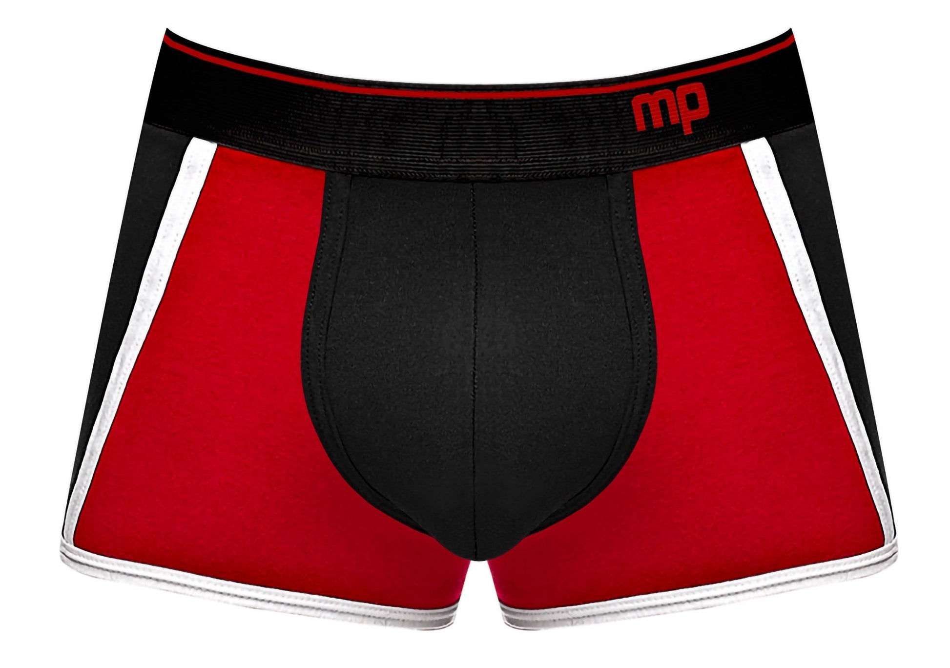 Retro Sport Panel Short - Small - Black/ Red - Time4Task2Toys