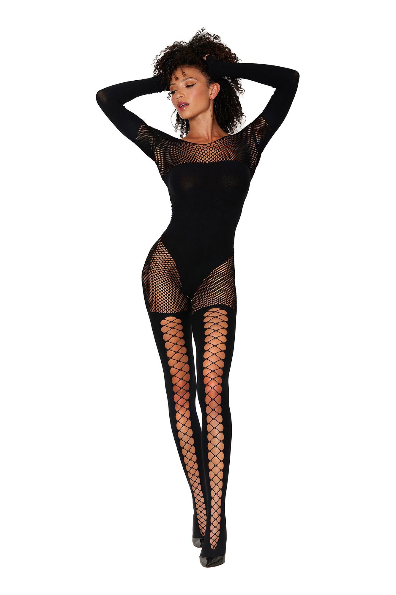 Bodystocking - One Size - Black - Time4Task2Toys