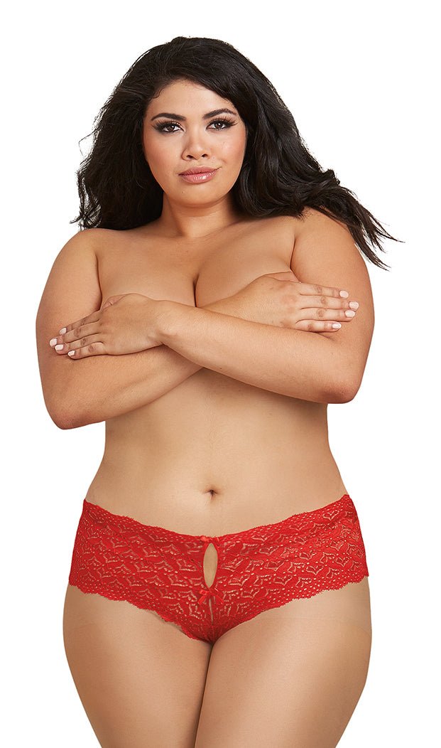 Open Back Panty - Red - 1x - Time4Task2Toys