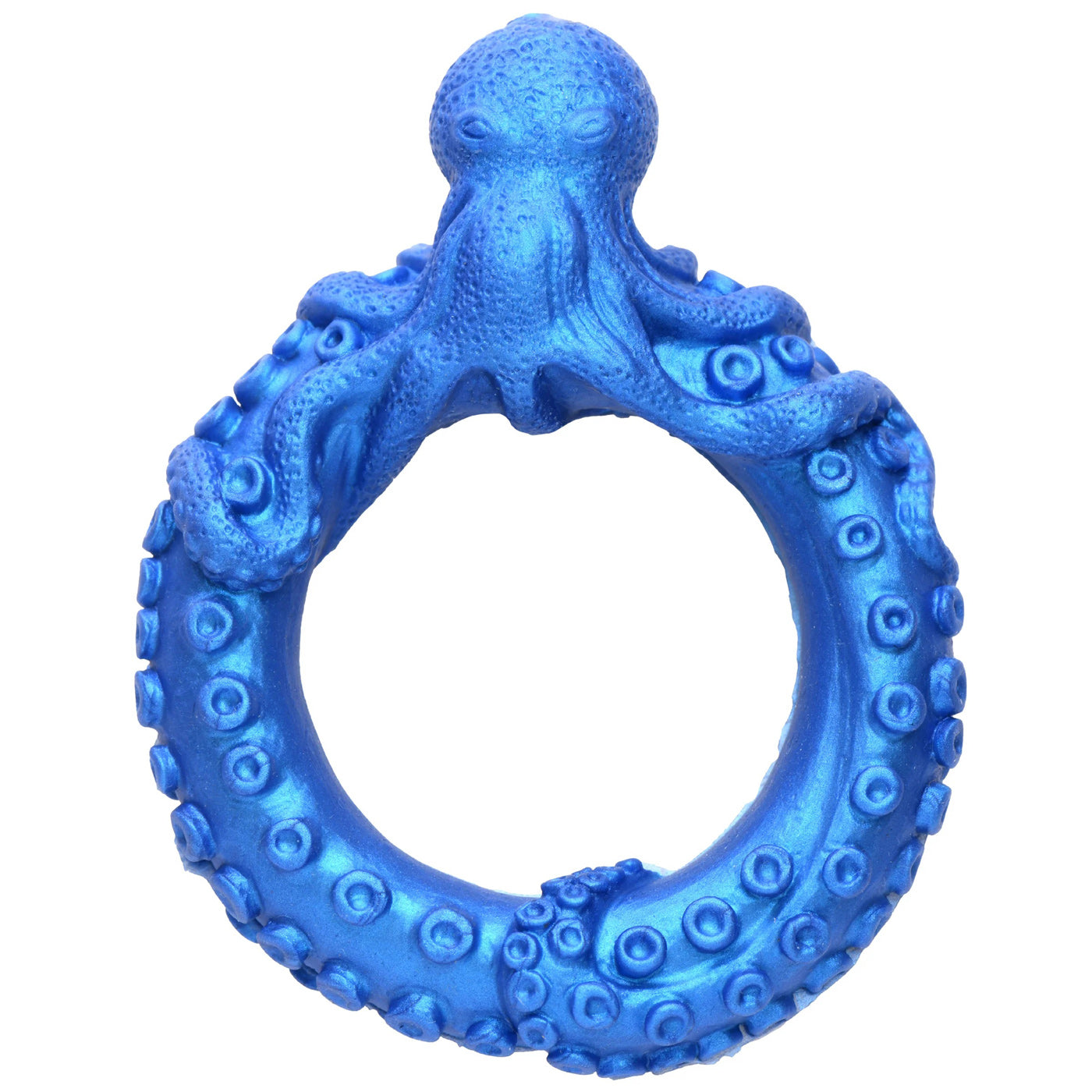 "Poseidon's Octo-Ring Silicone Cock Ring - Blue CC-AH295"