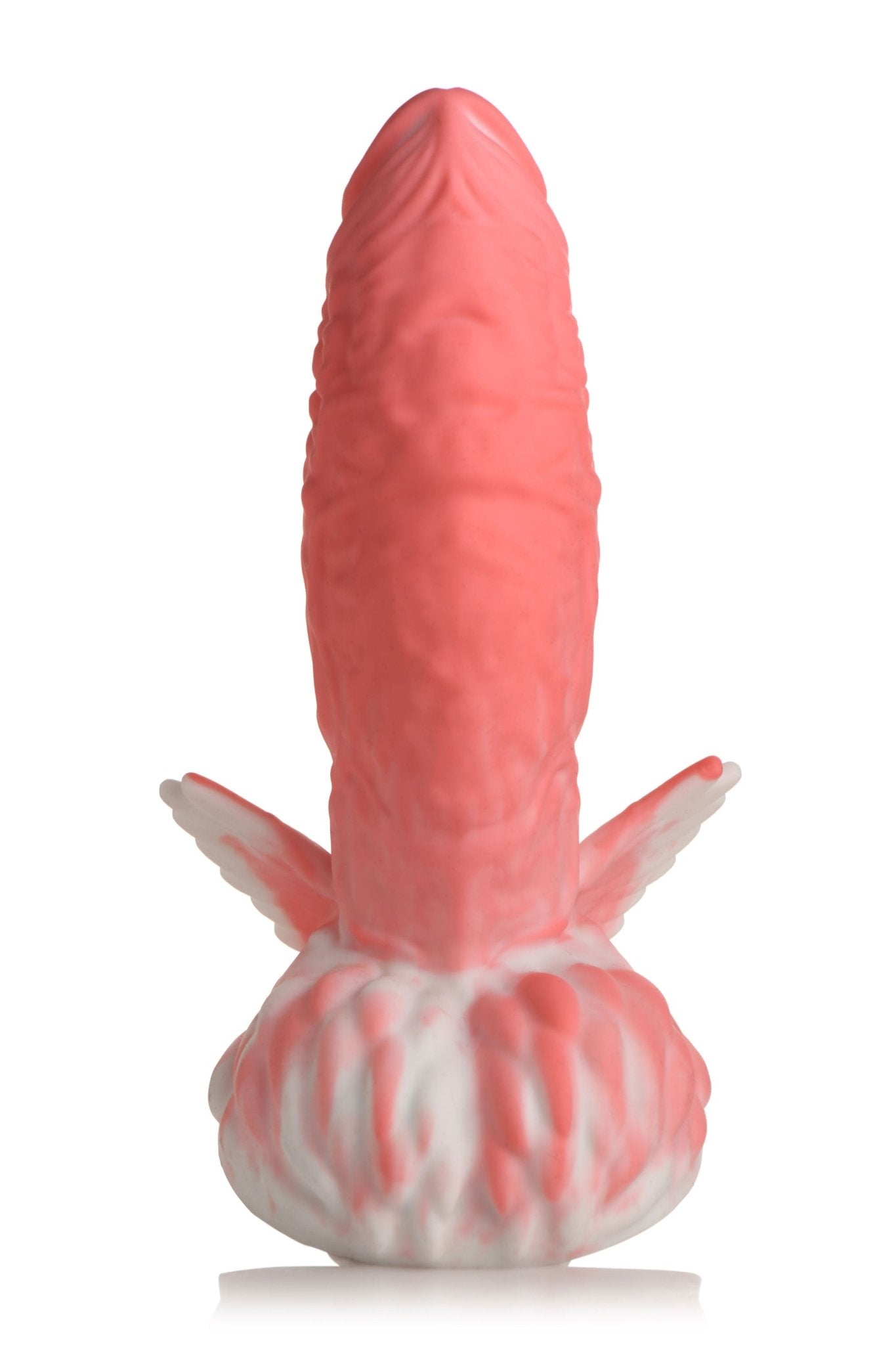 Pegasus Pecker Winged Silicone Dildo - Pink/white - Time4Task2Toys