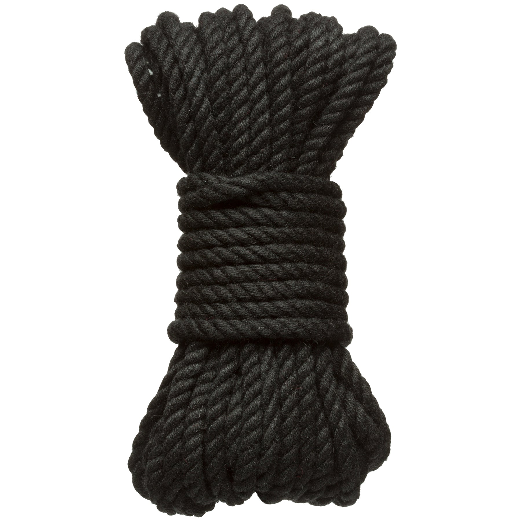 "Merci - Bind and Tie - 6mm Hemp Bondage Rope - 30 Feet - Black DJ2404-38-BX"