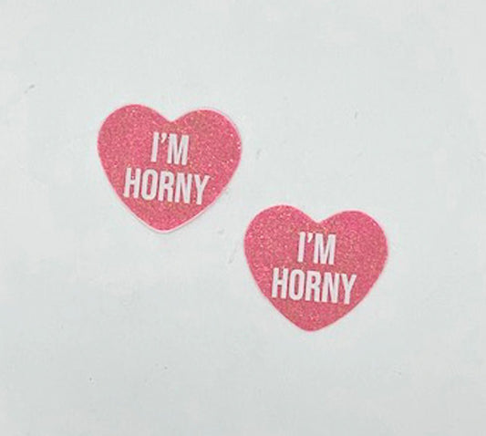i'm Horny Berry Candy Heart Pasties - Time4Task2Toys