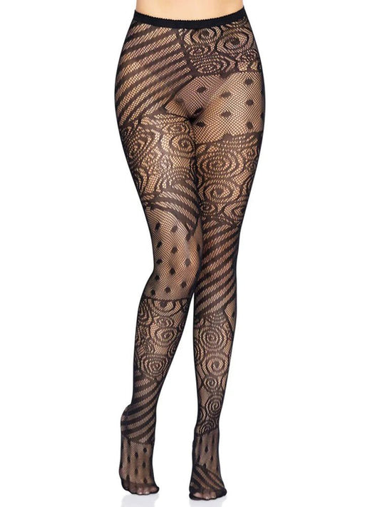 Doll Net Tights - One Size - Black - Time4Task2Toys