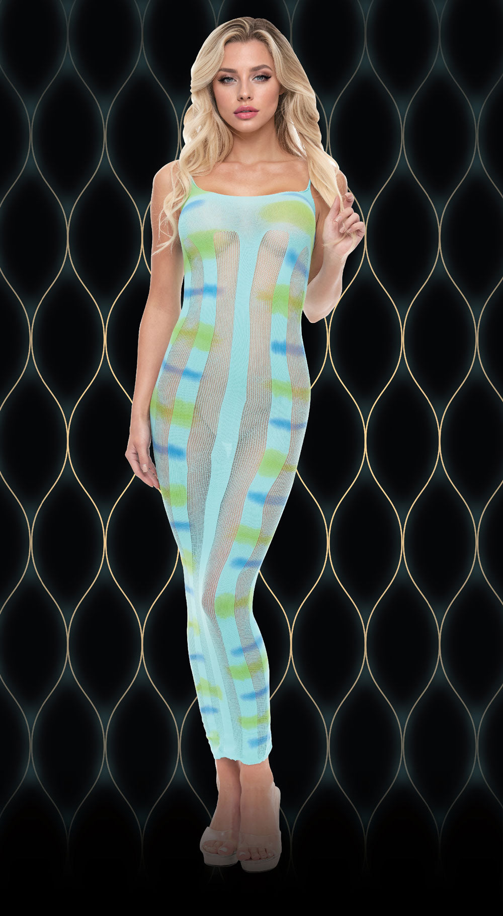 "Blue Horizon Maxi Dress - Os X-LC134"