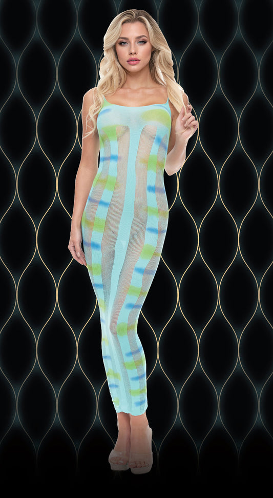 "Blue Horizon Maxi Dress - Os X-LC134"