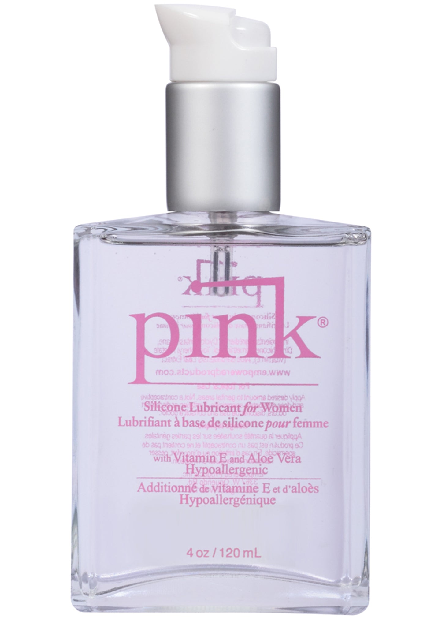 "Pink 4oz. Glass Bottle PK-G-4"